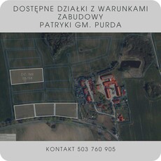 Atrakcyjna DZIAŁKA Z WARUNKAMI ZABUDOWY 70 zł/m2 - Patryki gm. Purda