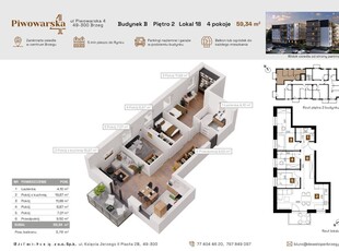 Mieszkanie o powierzchni 59,34 m2