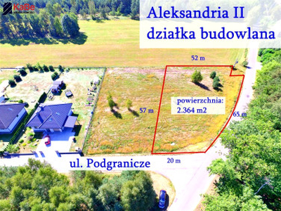 Działka budowlana Aleksandria