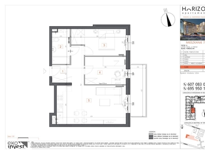 Apartamenty Horizon M72 - 3 pokoje