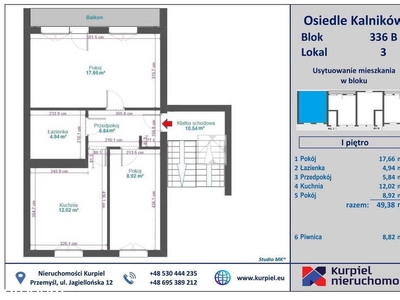 Kościuszki | 2 pokoje | bez PCC | winda | balkon