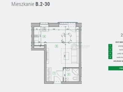 Mieszkanie na sprzedaż 1 pokój Sianów, 29,06 m2, 2 piętro