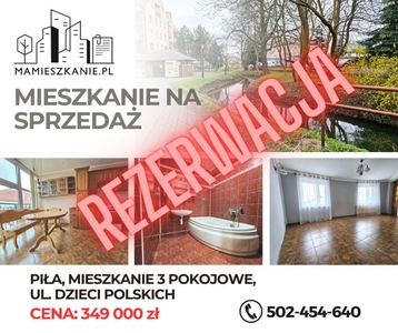 Mieszkanie na sprzedaż 3 pokoje, Piła ,centrum