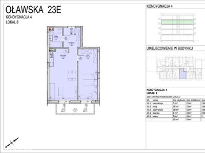 Mieszkanie na sprzedaż 56,5m2