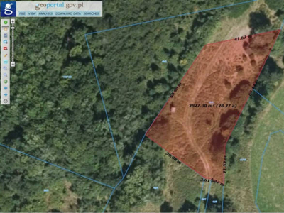 Działka w Górach Bardzkich, Wilcza ponad 2800 m2 - REZERWACJA do 30.06