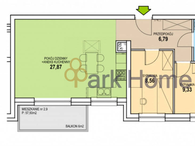 Sprzedam mieszkanie 57.7m2 3-pokojowe Zielona Góra