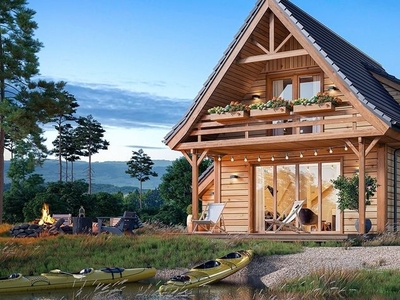 Projekt domu Chatka 2 drewniana