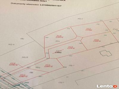 Działka budowlana Radawiec Mały 0,0845 ha