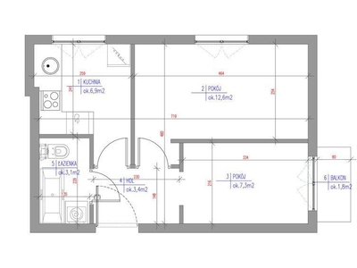 2-pokojowe mieszkanie 38m2 + balkon Bez Prowizji