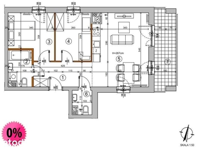 3 pokoje ciche Rembertów 55 m2 od Dewelopera