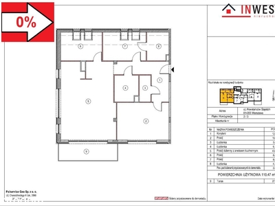 Bemowo 4 pokoje 110,47m2, taras 27,67m2