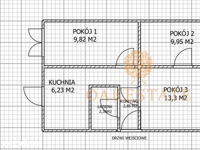 mieszkanie 46,95 m2 piętro 2