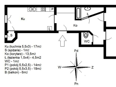 2-pokojowe mieszkanie 43m2 + balkon Bez Prowizji