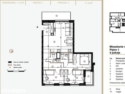 Mieszkanie 3 Pokoje 80M2, Parking