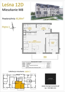 Przedsprzedaż! Nowy etap. 45,99 m2 + balkon