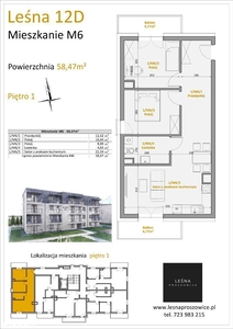 Przedsprzedaż! Nowy etap. 58,47 m2 + balkon