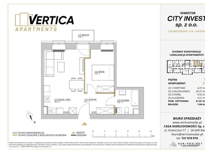 ul. PCK, Radom | apartament 2-pok. | 25 rezerwacja