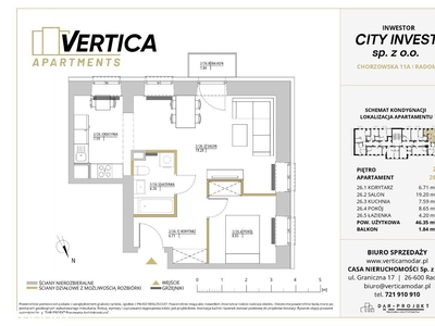 ul. PCK, Radom | apartament 2-pok. | 26 rezerwacja