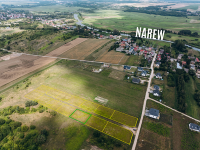 Urokliwa działka w Łomży w pobliżu Narwi!