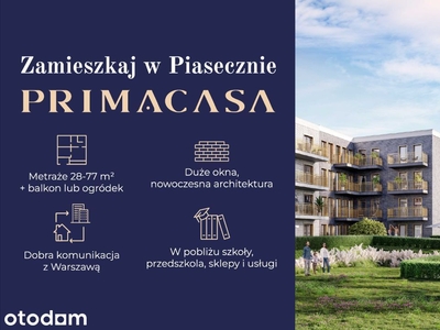 Zamieszkaj w podwarszawskim Piasecznie - 37,15 m2!