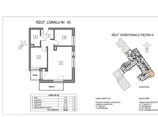 Mieszkanie Nr 40 - Piętro III - 59,88m2