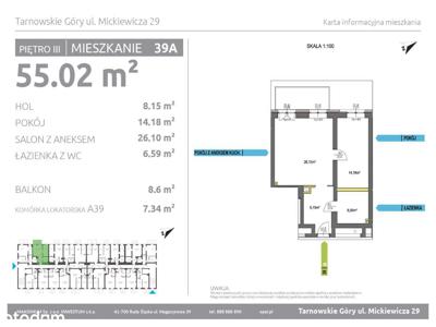 2 pokojowe mieszkanie zachodnie z balkonem