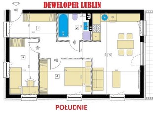 Mieszkanie Lublin 57.83m2 3-pok