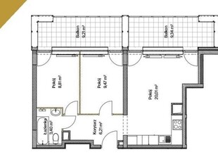 Ogłoszenie mieszkanie Lublin 49.05m2 3 pokoje