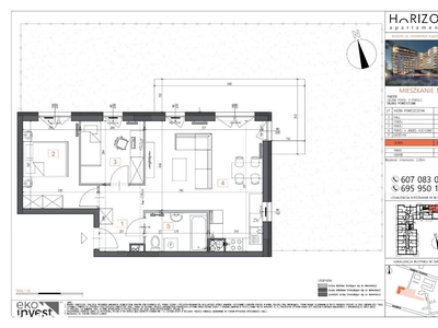 Apartamenty Horizon M1 - 3 pokoje + duży ogródek