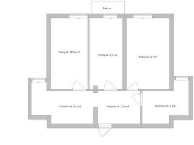 Mieszkanie 2/3-pokojowe 52,89 m2 W-wa Gocław