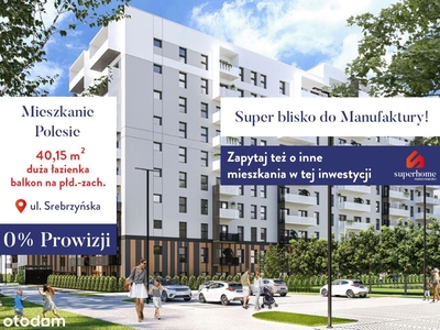 Nowe mieszkanie 2-pok. blisko Manufaktury - 40 m2