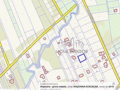 Działka budowlana Wiązowna Wiązowna Kościelna, ul. Duchnowska