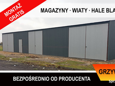 Garaż Blaszany -Magazyn -Hala -Wiata - Garaże Blaszane - GRZYWSTAL