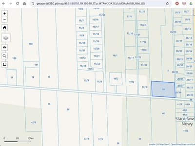 Świetnie zlokalizowana działka budowlana Stanisławów Nowy (gm. Lutomiersk)