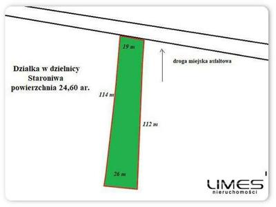 24,60 ar – Rzeszów Staroniwa – działka pod zabudowę