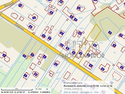 Działka budowlana Konstancin-Jeziorna, ul. Sadowa