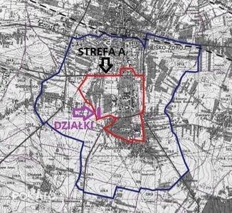 Działka inwestycyjna -> sanatorium Busko Zdrój