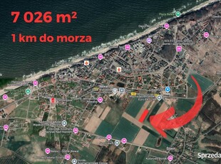 Wyjątkowa działka 7026 m² w Rewalu – pod inwestycję nad morzem!